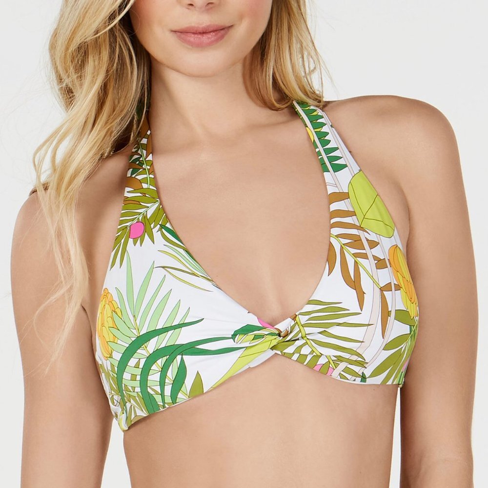 NWT Trina Turk Printed Halter Bikini Top Fantasy iSLAND Size 6